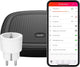 Smart Bridge Starter Set Click On Click Off con presa di commutazione - controllo centralizzato con app Android iOS - compatibile con Google Assistant, Amazon Alexa, Apple Home Kit - WiFi