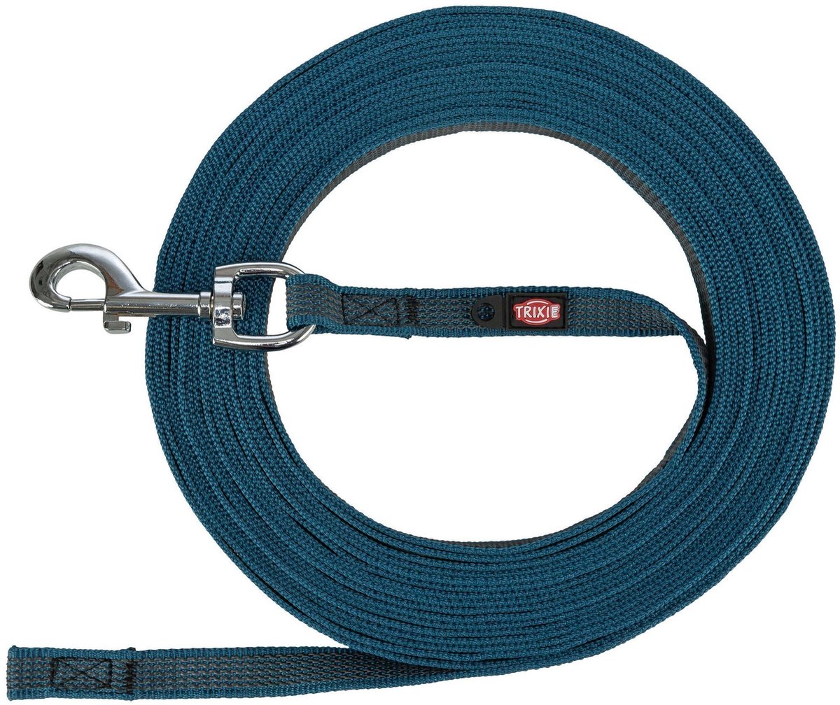 Trixie Dog Leash Tow Línea con goma anti -Slip Garol Blue