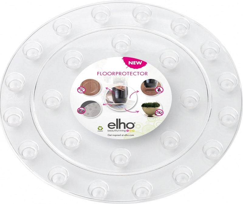 Protector de suelo Elho round 21 - accesorios para interior - ø 21,0 x h 1,5 cm - transparente transparente