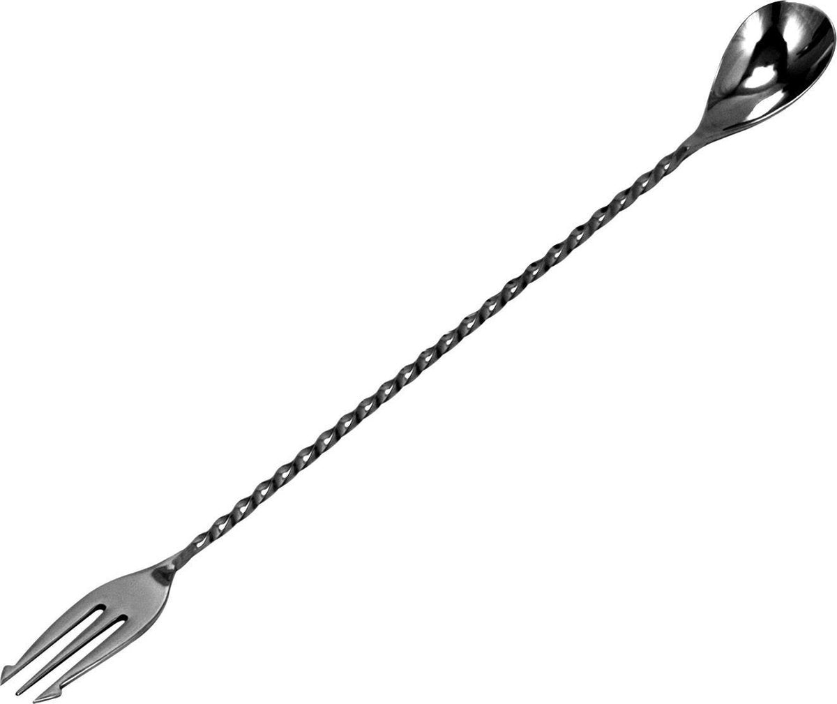 Bar professional la collezione di tess postumo cucchiaio da bar tridente - 30 cm - nero