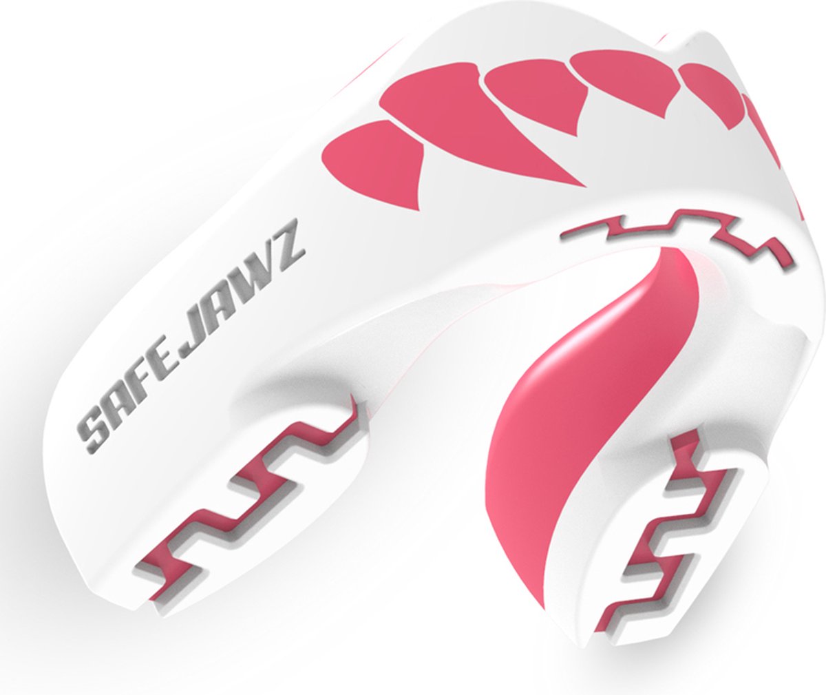 Safejawz protector bucal extro-series dracula blanco rosa junior