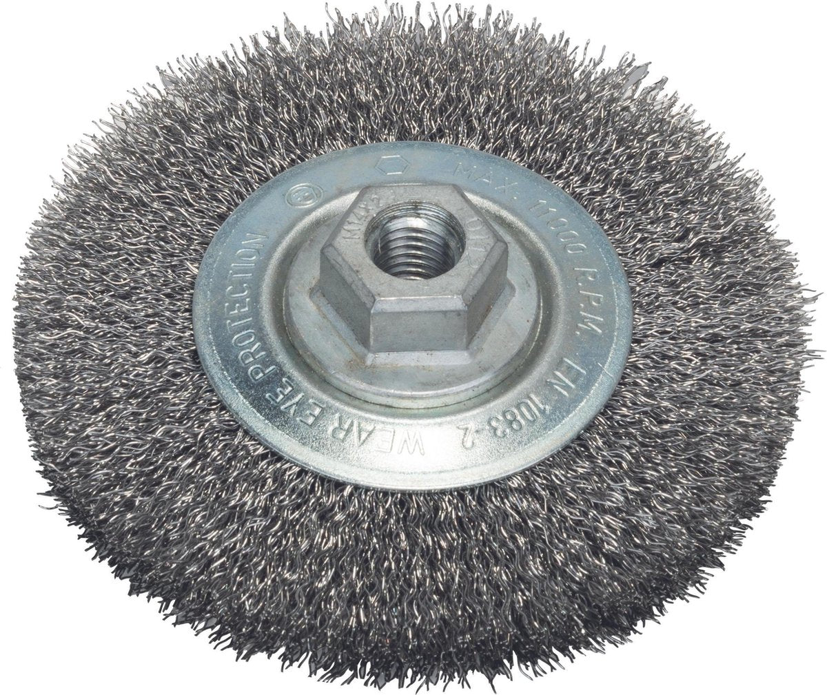 Spazzola a disco Bosch m14 115 ondulata 0,5 acciaio