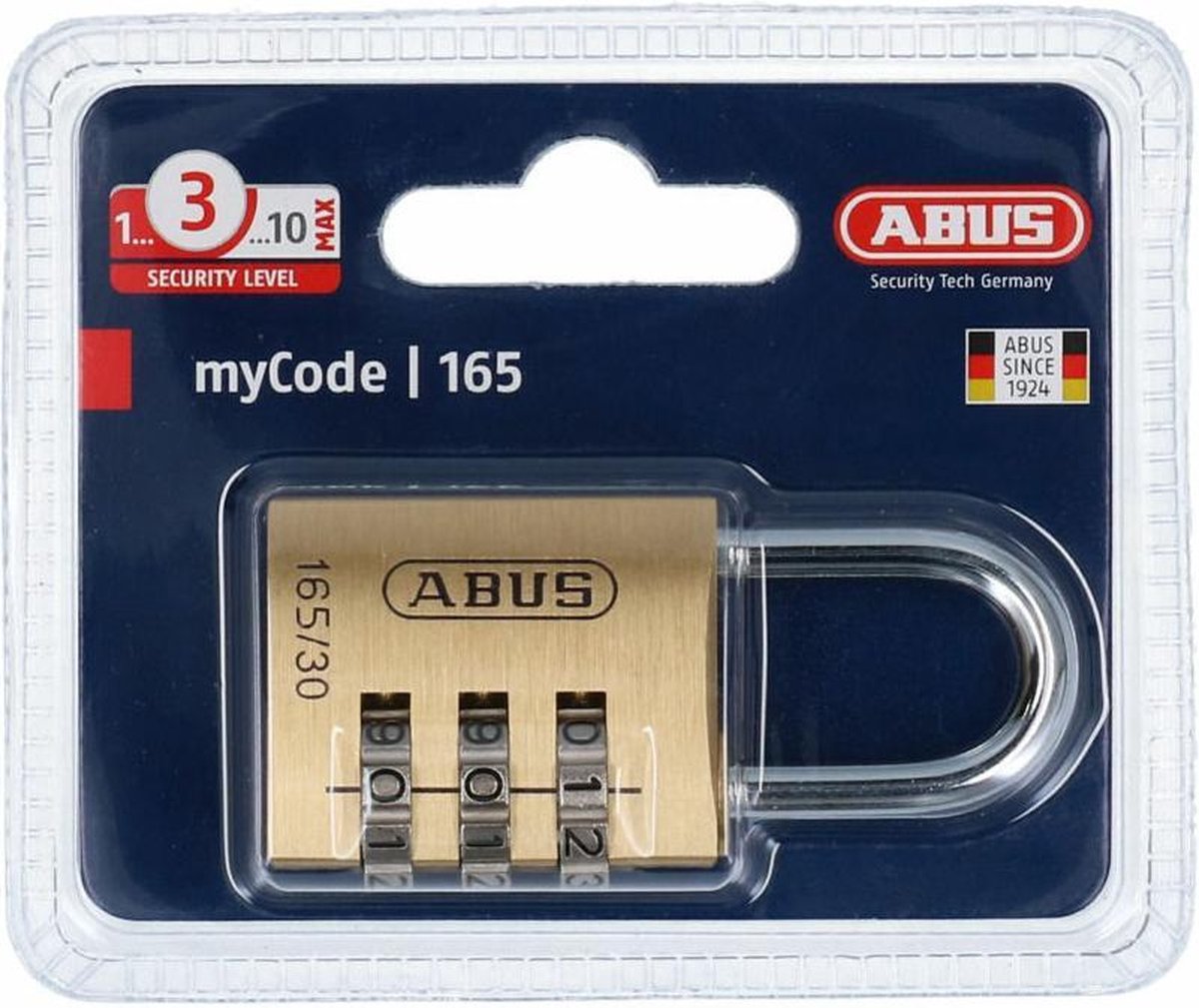 Abus combination lock 165 30 c dfnli - 165 30 c - 165 30 c