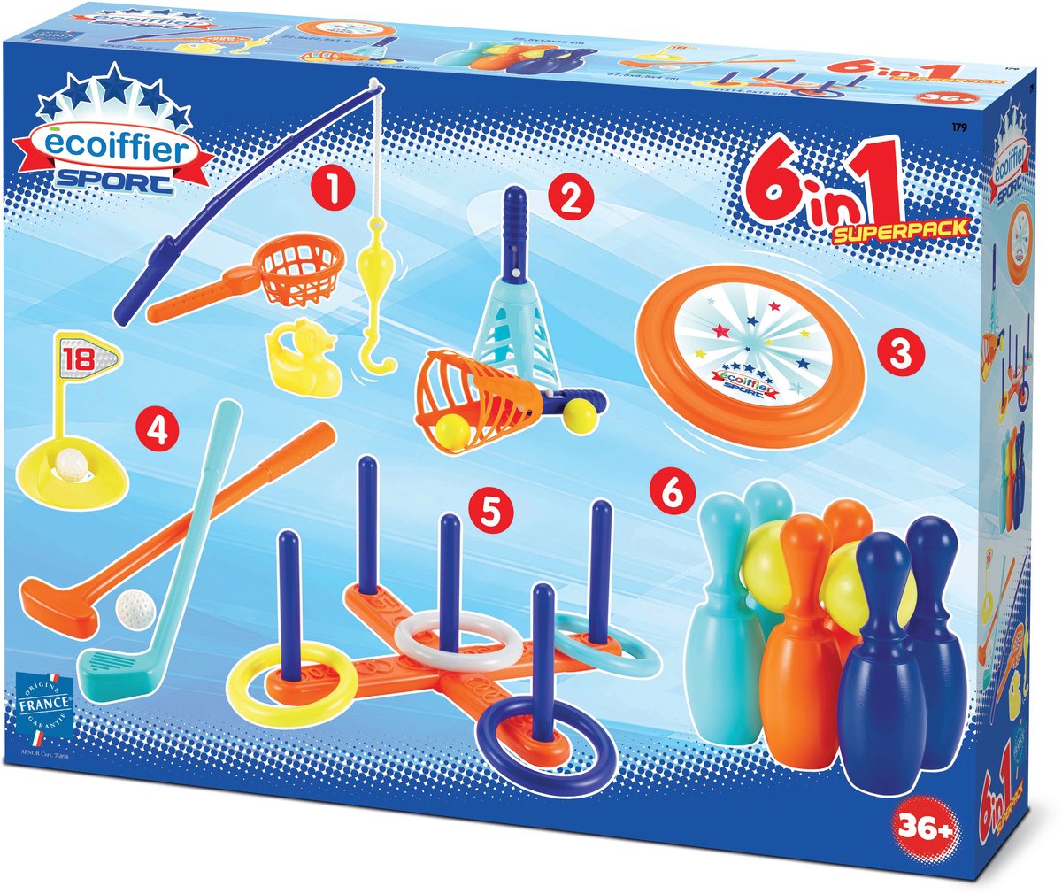 Ecoiffier Sportset, 6in1