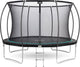 Salta cosmos - ø 427 cm - including ladder - load capacity up to 120 kg - round trampoline with safety net - black