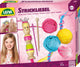 Juego de lápices Lena niña lana de madera rosa amarillo azul 6 piezas