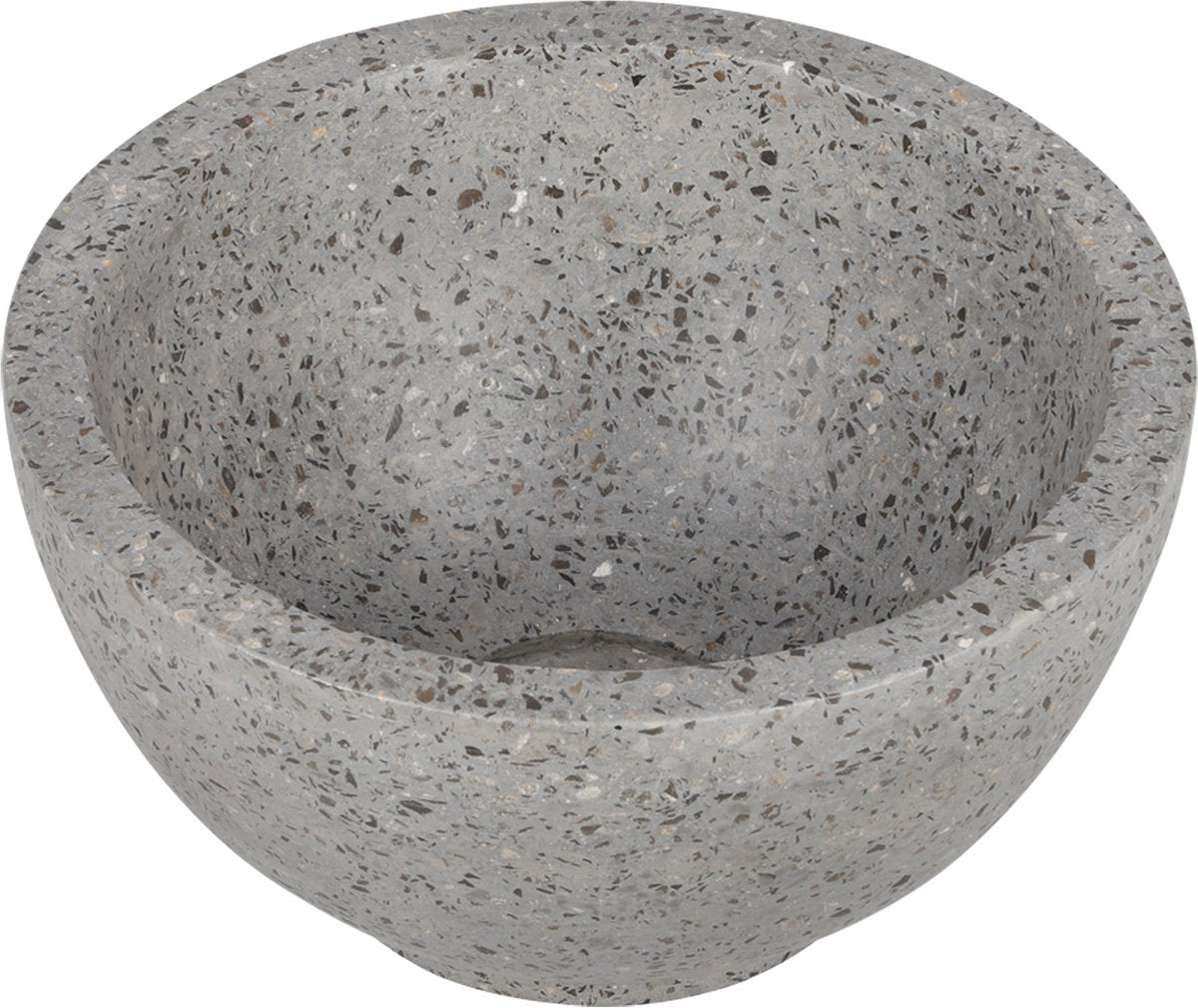 Lavabo de río Differnz - 23x23x12cm - gris terrazo grueso