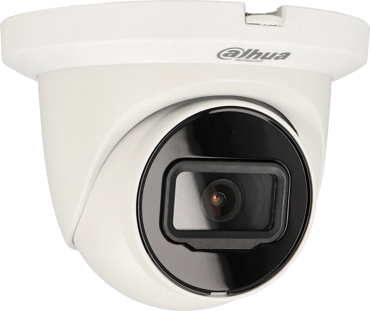Telecamera di sicurezza mini dome Dahua ipc-hdw2241tm-s con connessione di rete e poe wizsense