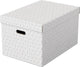 Scatola portaoggetti Esselte 628286 grande 55 l bianco