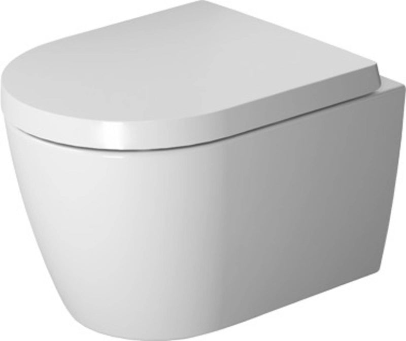 Duravit me by Starck - WC sospeso compatto, senza brida, con vetro igienico, bianco alpino 2530092000