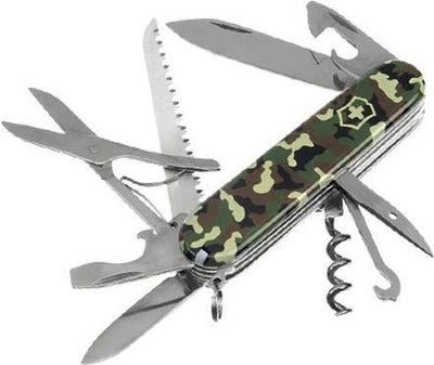Victorinox huntsman - coltello tascabile - 15 funzioni - mimetico