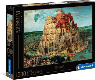 Clementoni - puzzle - 1500 pezzi - torre di babele del museo - puzzle per adulti