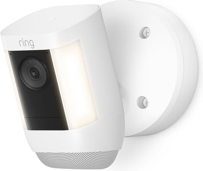 Ring spotlight cam pro - bedraad - beveiligingscamera - 2k video - wit