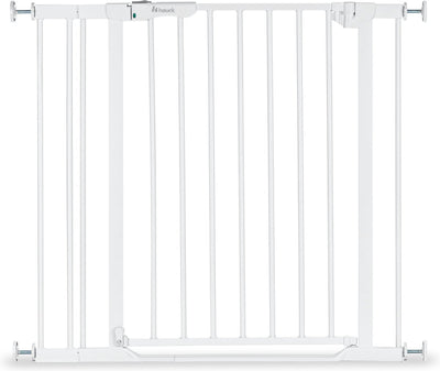 Hauck Clear Step Set 2 puertas de escalera con extensión de 9 cm - 84 a 89 cm - blanco
