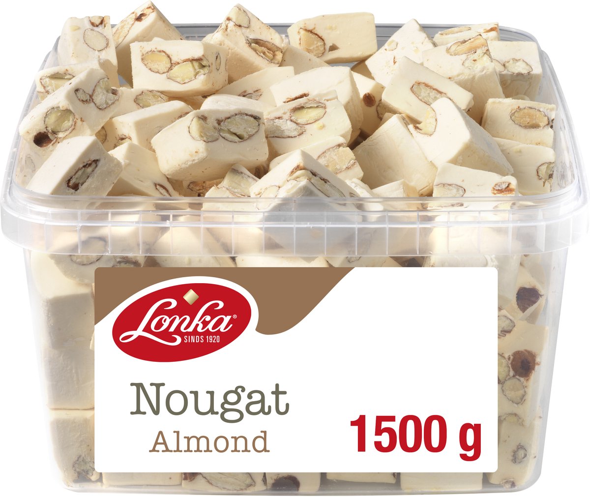 Turrón Lonka 15% almendra - turrón tierno con almendras - caja de 1,5kg
