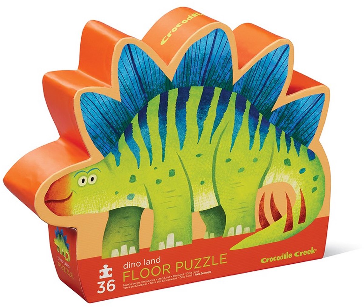 Puzzle da pavimento dino di Crocodile Creek - stegosauro per bambini dai 3 anni