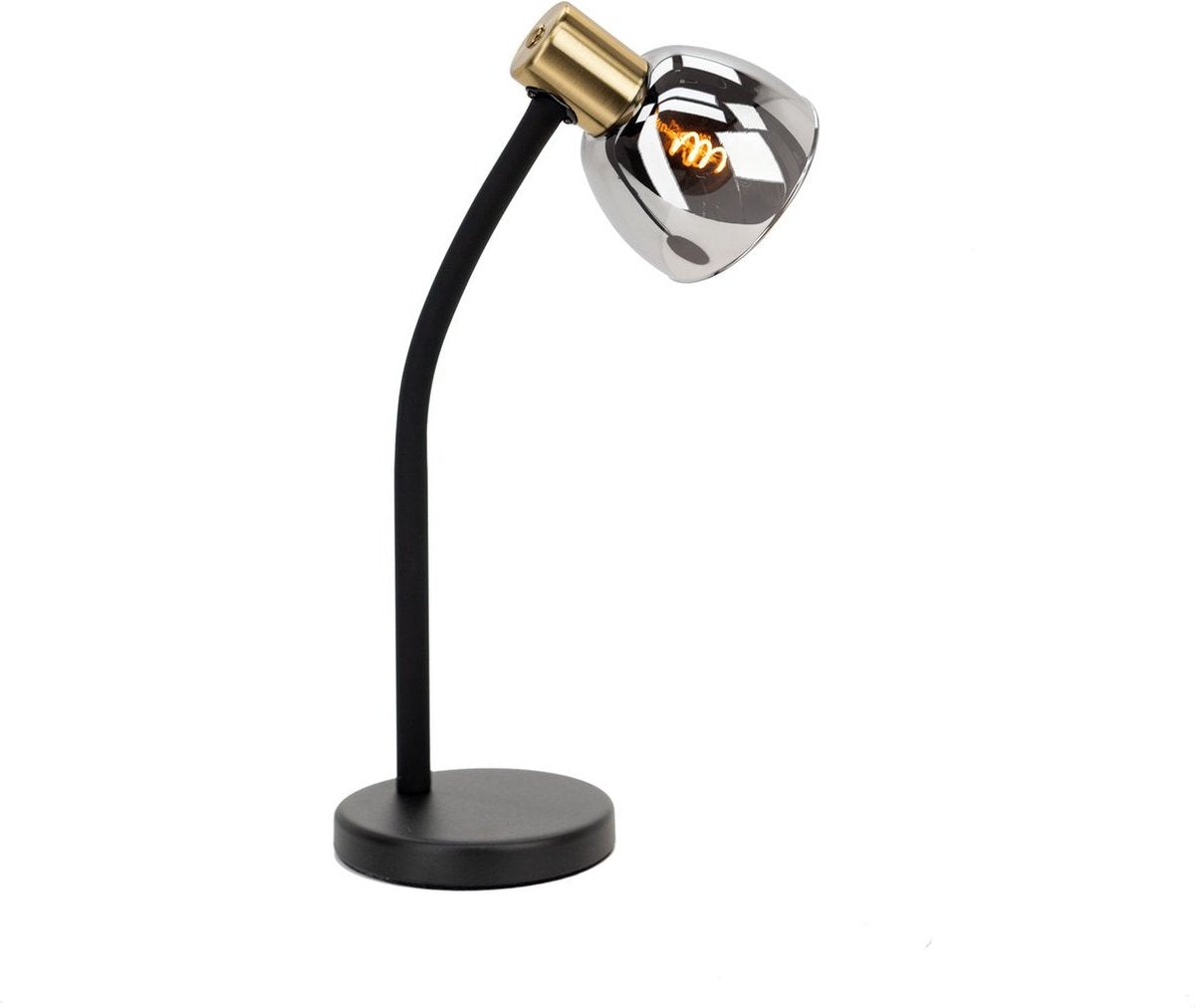 Lampada da tavolo Eglo macere - lampada da scrivania - e14 - 34 cm - oro nero