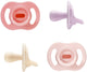 Succhietto Stayput ultraleggero Tommee Tippee - 0-6 mesi - set da 4 - succhietto in silicone monopezzo - rosa