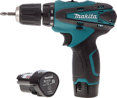 Taladro inalámbrico Makita df330dwe - 10,8v - 1,3 ah li-ion - incl. 2 baterías