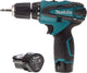 Makita df330dwe accuboormachine - 10,8v - 1,3 ah li-ion - incl. 2 accu's