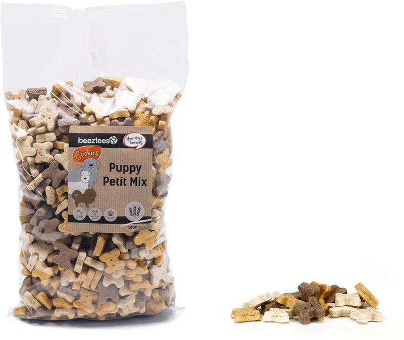 Beeztees Puppy Petit Mix - Biscotti per cani - Snack per cani - Confezione risparmio - 1400 grammi