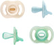 Succhietti per giorno e notte ultraleggeri Tommee Tippee Stayput - 0-6 mesi - set da 4 - ciuccio monopezzo che si illumina al buio