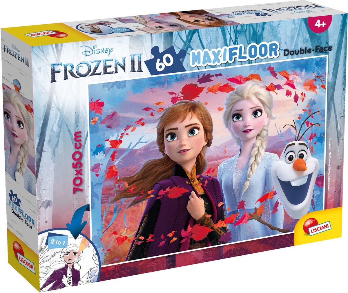 Lisciani disney puzzle df maxi piso 60 frozen 2