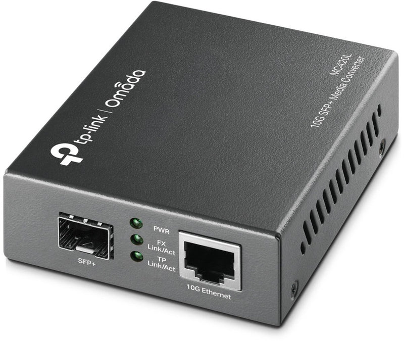 Tp-link mc420l netwerk media converter 10000 mbit s multimode, single-mode zwart