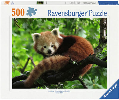 Ravensburger Jigsaw Puzzle lindo panda rojo, 500 °.