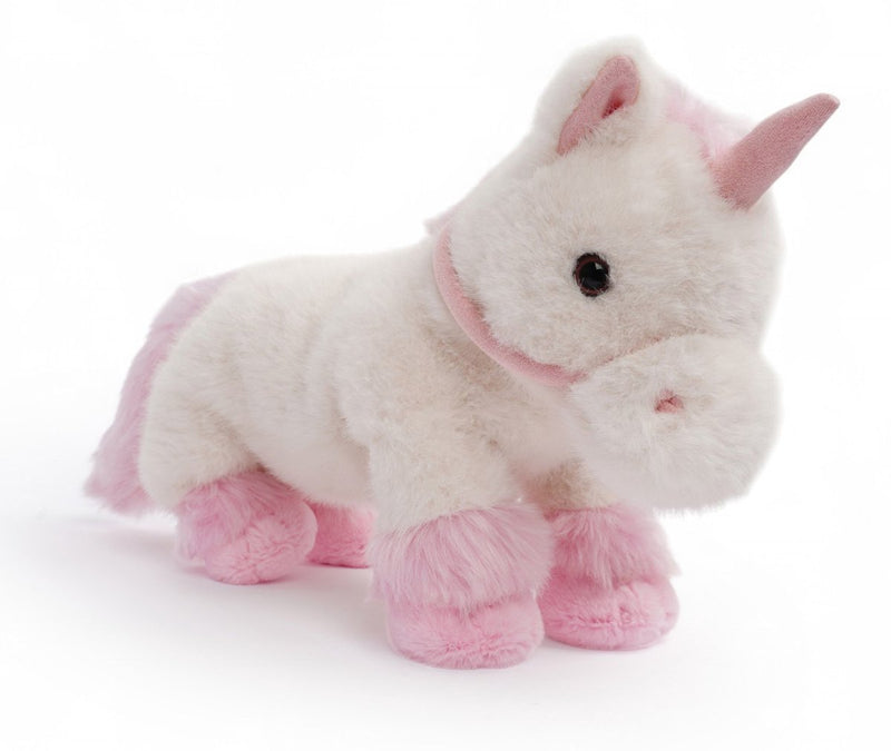 Peluche One Love - espíritu unicornio - 40 cm - blanco y rosa - 0 años