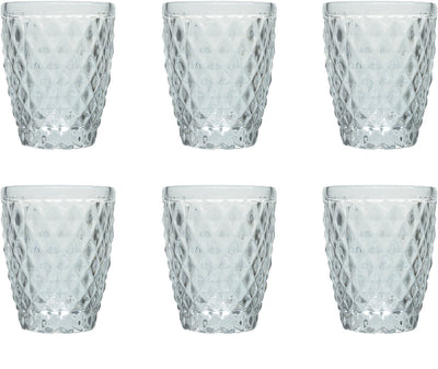 Medard de noblat - diamond - glas 22 cl - doorzichtig - 6 delig