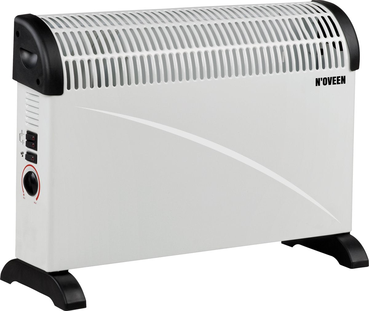 Termoconvettore Noveen ch-5000 con ventola turbo - termoconvettore elettrico - da appoggio o sospeso - massimo 2000w - bianco