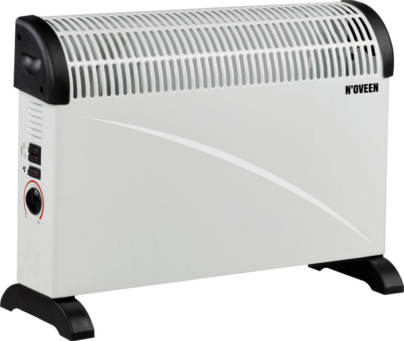 Termoconvettore Noveen ch-5000 con ventola turbo - termoconvettore elettrico - da appoggio o sospeso - massimo 2000w - bianco