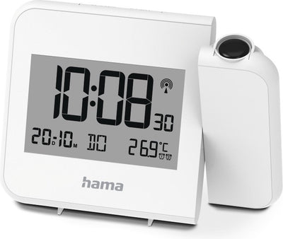 Reloj despertador hama - hvar - proyección - blanco