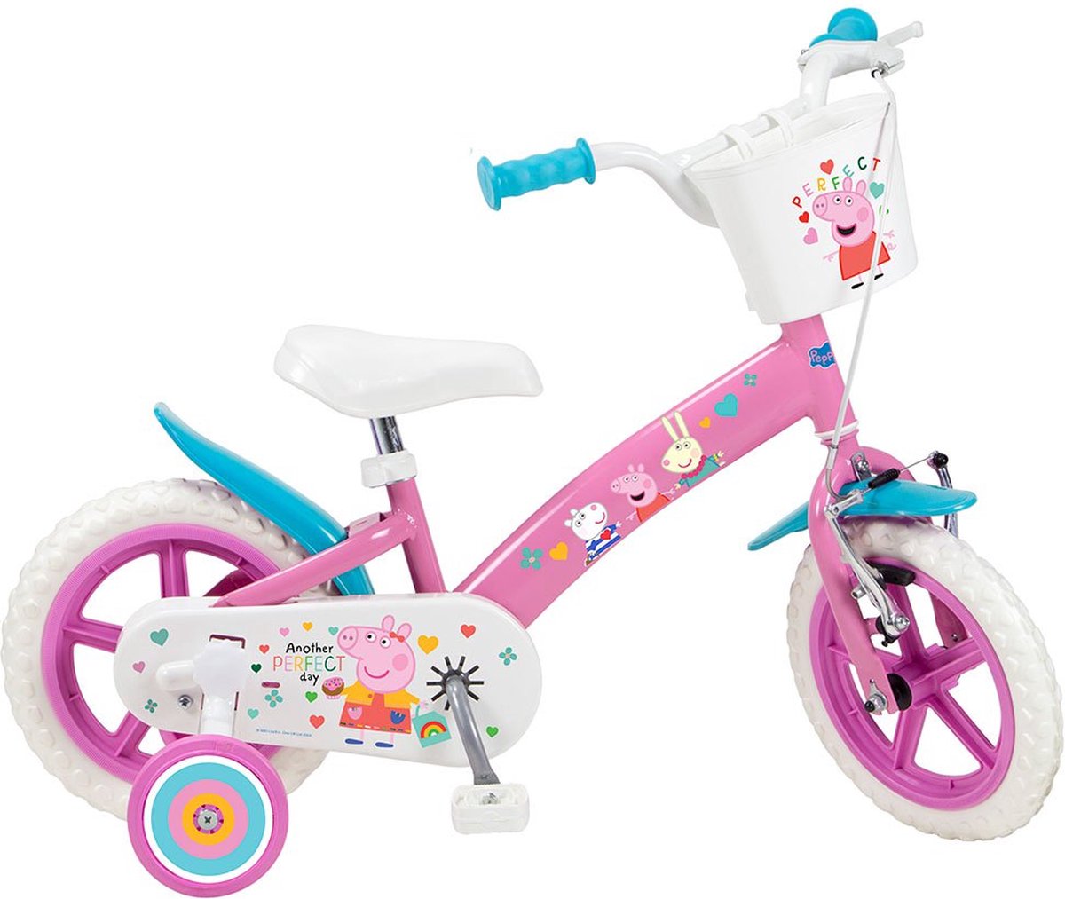 Toimsa bikes en71 bicicletta peppa pig 12'' multicolore 3-4 anni ragazzo