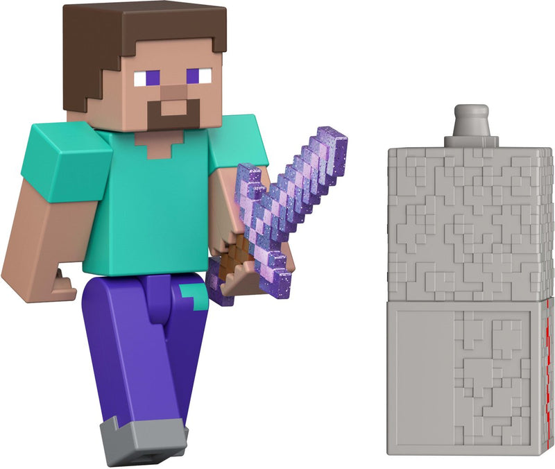 Mattel Minecraft Action Figure Steve Action Figure da 8 cm