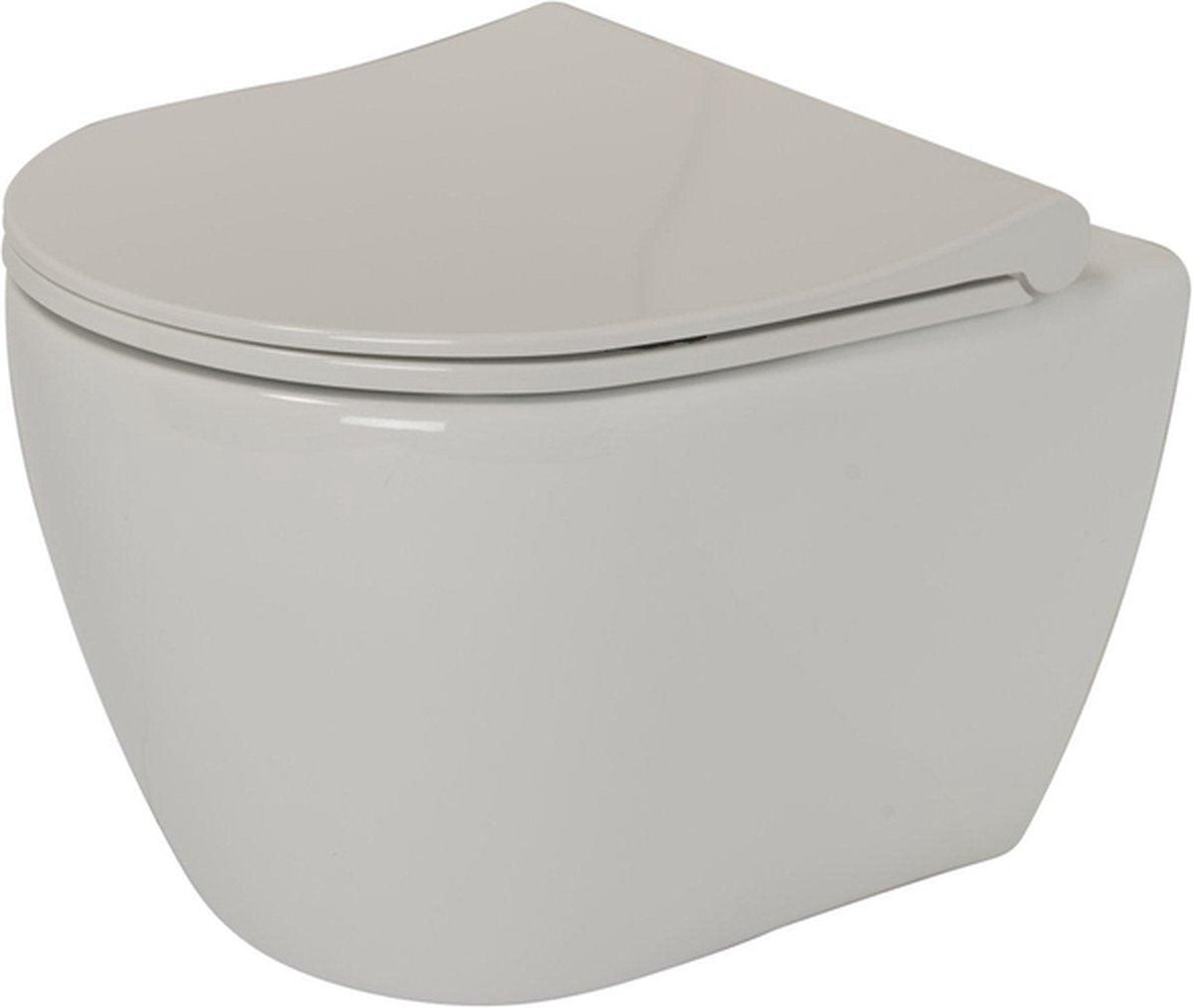 Plieger lima wandclosetpack diepspoel spoelrandloos met softclose closetzitting wit