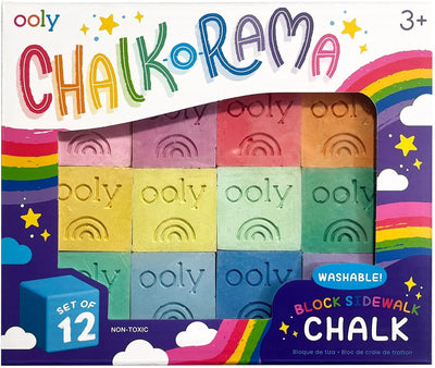 Ooly - chalk-o-rama - 12 bloques de tiza para acera