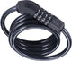 Lucchetto per bicicletta con cavo a bobina Quickcode Bbb - lucchetto con cavo per bicicletta, lucchetto a combinazione - lucchetto a codice - nero - 120 x 0,8 cm - bbl-66