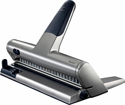 Leitz 23-hole hole punch - punches up to 15 sheets - for folders and ring binders - silver