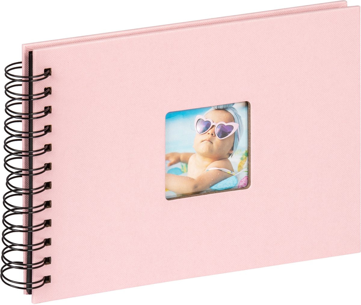 Walther sa-109-br fun baby selection - spiraal album - formaat 23 x 17 cm - roze