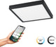 Eglo connect.z fueva-z smart opbouwlamp - 28,5 cm - zwart wit - instelbaar wit licht - dimbaar - zigbee
