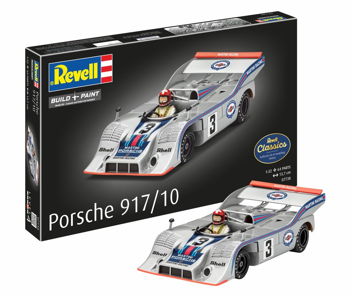 Kit modello Revell - Porsche 917 1:32 - 64 pz.