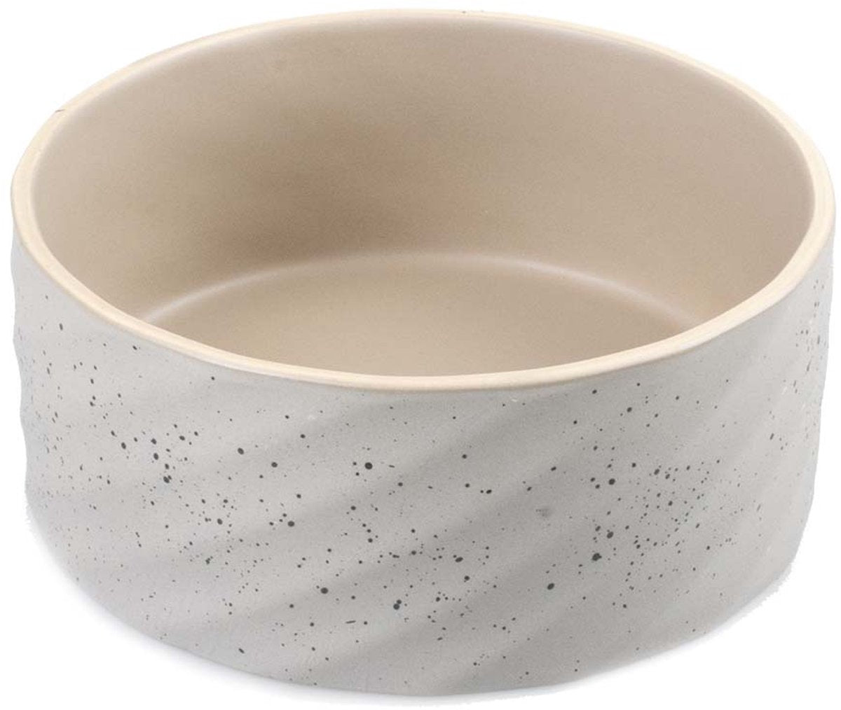 Duvo plus dinner time eetkom stone wavy dune m-1250ml-18x18x7.5cm grijsgroen