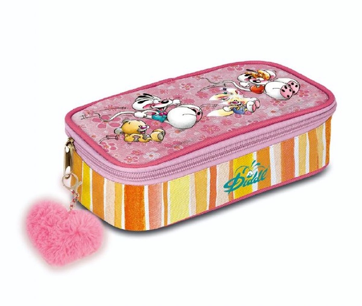 Diddl - etui - pennebox met sleutelhanger - ina in roze