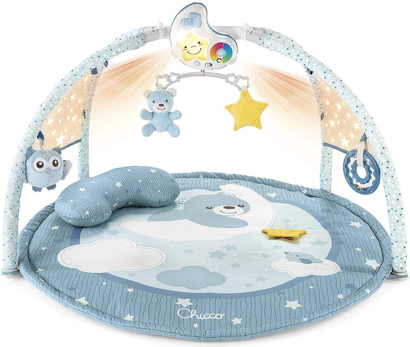 Gimnasio para bebé Chicco color fun azul