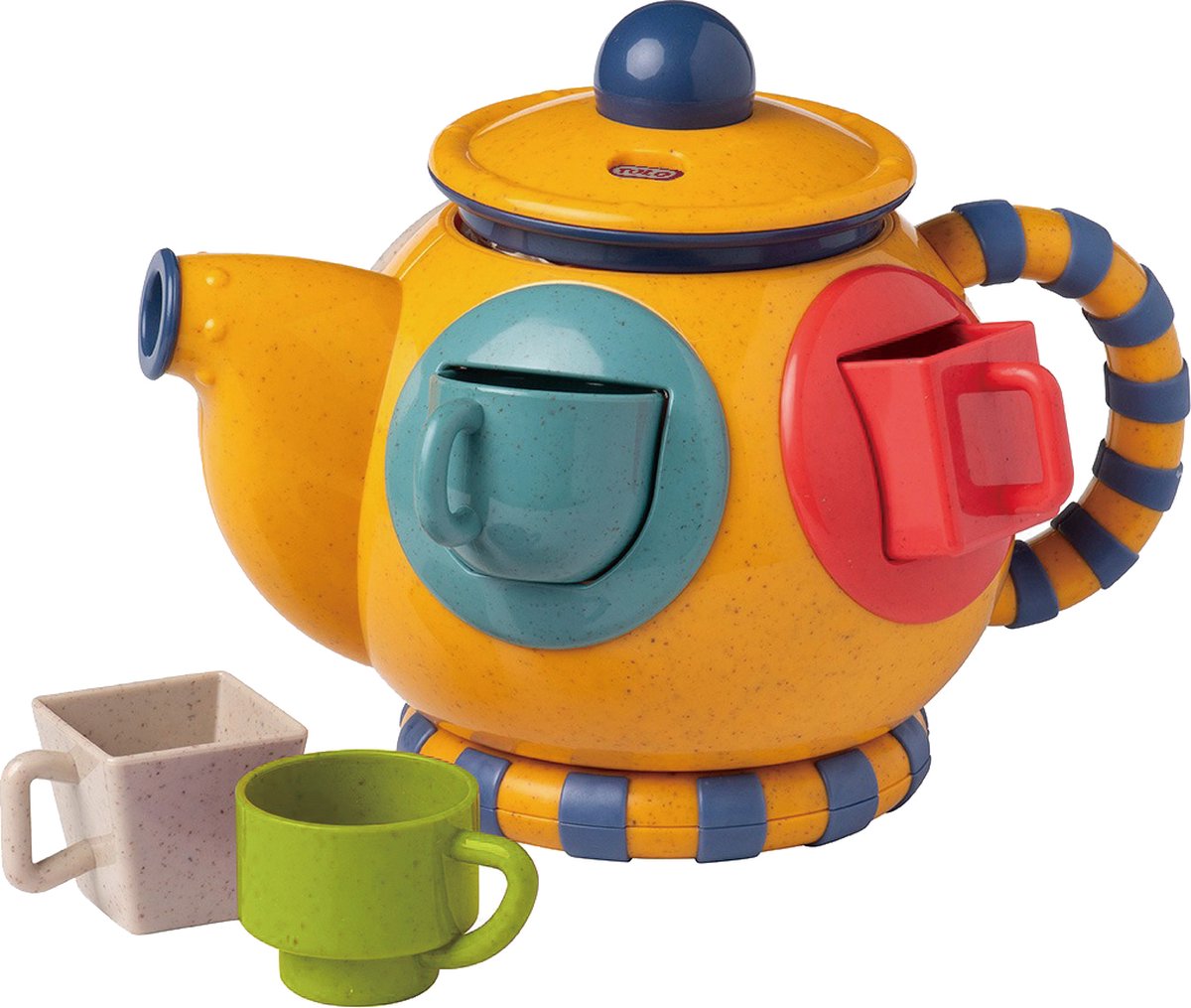 Set da tè Tolo bio con selezionatore a forma di teiera, giocattoli per bambini