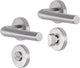 Taburete Impresso Dursley con 2 rosetas para inodoro redondo oculto de acero inoxidable