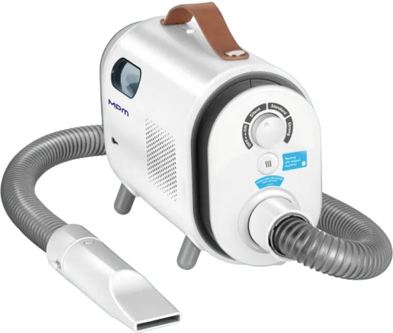 Tosatrice per cani Mpm con 4 accessori - tosatrice per animali pelo spesso - set toelettatura cani gatti - aspirazione e rifinitura - 300w