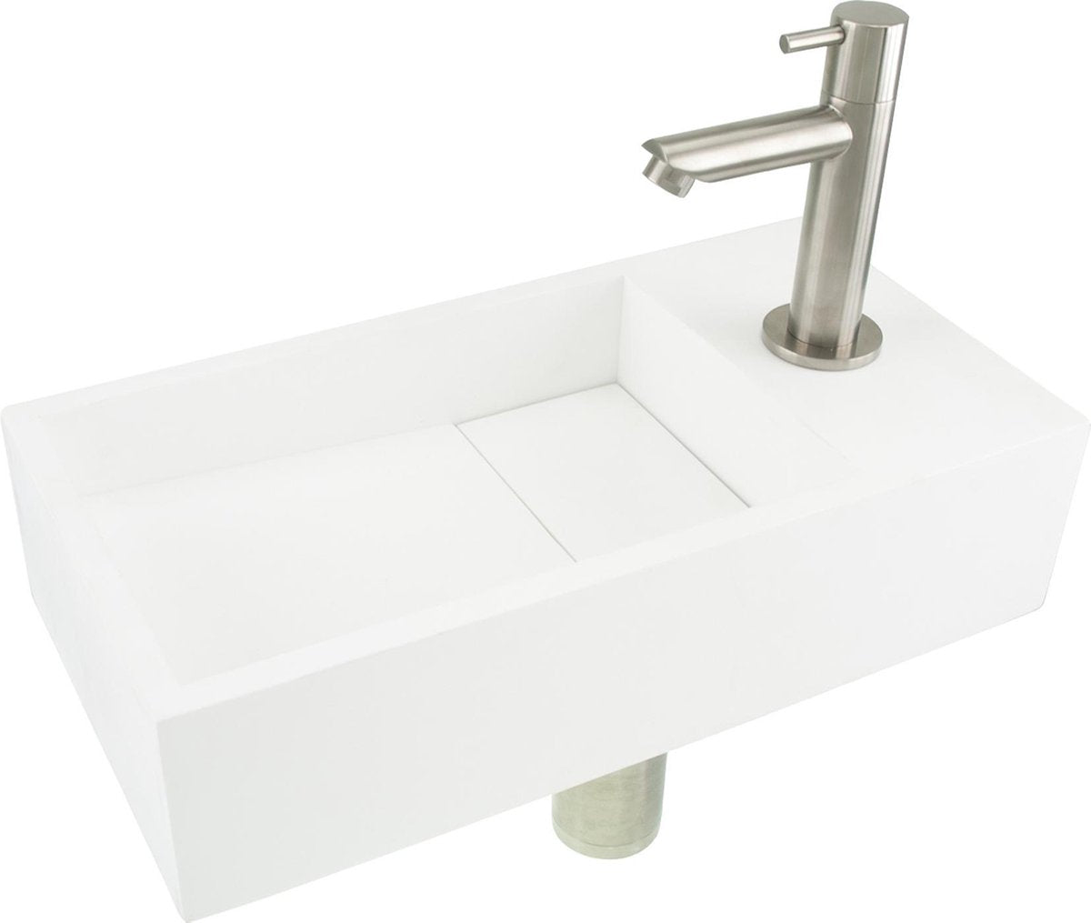 Set fontana solida Differnz 360x185x90mm bianco